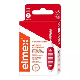 ELMEX Μεσοδόντια βουρτσάκια ISO μέγεθος 2 0,5 mm κόκκινο, 8 τεμάχια