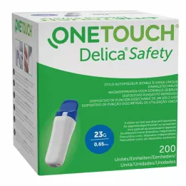 ONE TOUCH Delica Ασφάλεια μίας χρήσης για τρύπημα 23 G, 200 τεμάχια