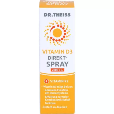 DR.THEISS Βιταμίνη D3 άμεσο σπρέι, 20 ml