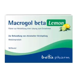 MACROGOL beta Lemon Plv.z.Her.e.Lsg.z.Oral, 10 τεμάχια