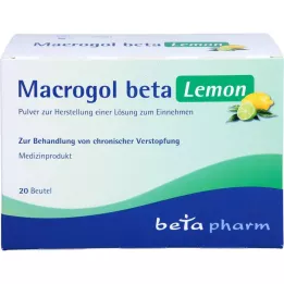 MACROGOL beta Lemon Plv.z.Her.e.Lsg.z.Oral, 20 τεμάχια