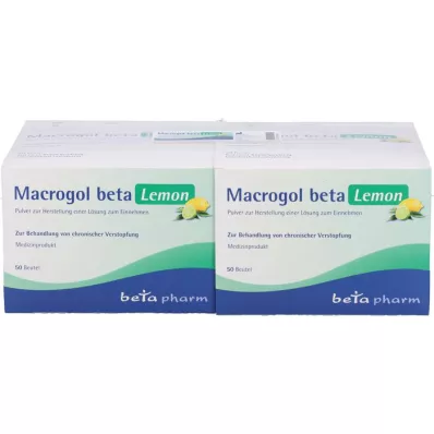 MACROGOL beta Lemon Plv.z.Her.e.Lsg.z.Oral, 100 τεμάχια