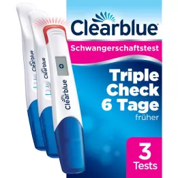 CLEARBLUE Τεστ εγκυμοσύνης TripleCheck ultra-early, 3 τεμάχια
