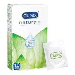 DUREX προφυλακτικά naturals με λιπαντικό με βάση το νερό, 10 τεμάχια