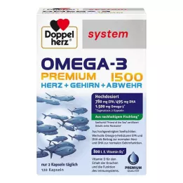 DOPPELHERZ Ωμέγα-3 Premium 1500 κάψουλες, 120 κάψουλες