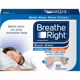 BESSER Atmen Breathe Right ρινικά επιθέματα κανονικό μπεζ, 30 τεμάχια