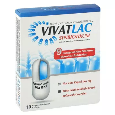 VIVATLAC SYNBIOTIKUM κάψουλες με εντερική επικάλυψη, 10 τεμάχια