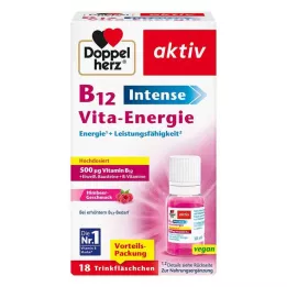 DOPPELHERZ Μπουκάλι πόσης B12 Intense Vita-Energie, 18 τεμάχια