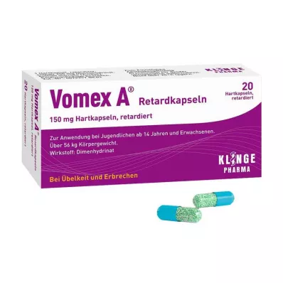 Κάψουλες παρατεταμένης αποδέσμευσης Vomex A®, 20 τεμ