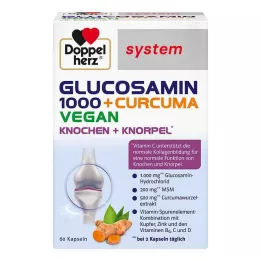 DOPPELHERZ Glucosamine 1000+Curcuma vegan syst. κάψουλες, 60 τεμάχια