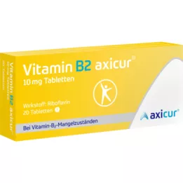 VITAMIN B2 AXICUR δισκία των 10 mg, 20 τεμάχια