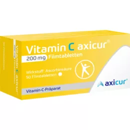 VITAMIN C AXICUR 200 mg επικαλυμμένα με λεπτό υμένιο δισκία, 50 τεμάχια