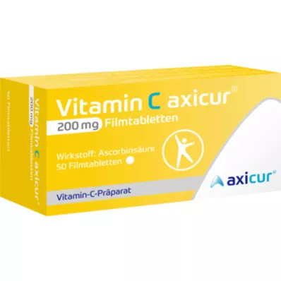 VITAMIN C AXICUR 200 mg επικαλυμμένα με λεπτό υμένιο δισκία, 50 τεμάχια