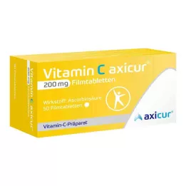 VITAMIN C AXICUR 200 mg επικαλυμμένα με λεπτό υμένιο δισκία, 50 τεμάχια