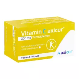 VITAMIN C AXICUR 200 mg επικαλυμμένα με λεπτό υμένιο δισκία, 100 τεμάχια
