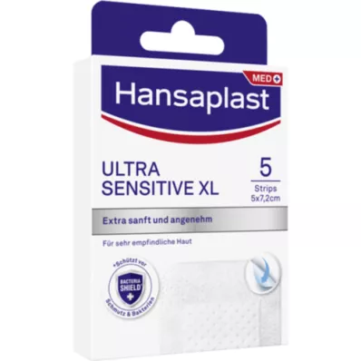 HANSAPLAST Υπερευαίσθητος επίδεσμος τραύματος 5x7,2 cm XL, 5 τεμάχια