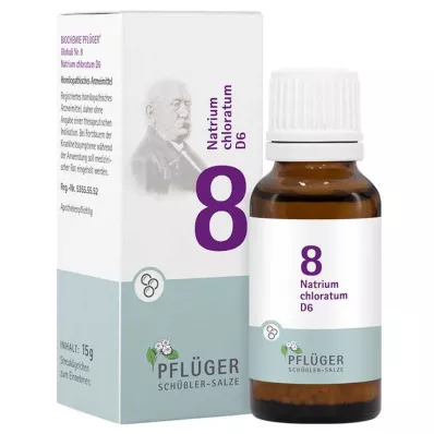 BIOCHEMIE Pflüger 8 Natrium chloratum D 6 σφαιρίδια, 15 g