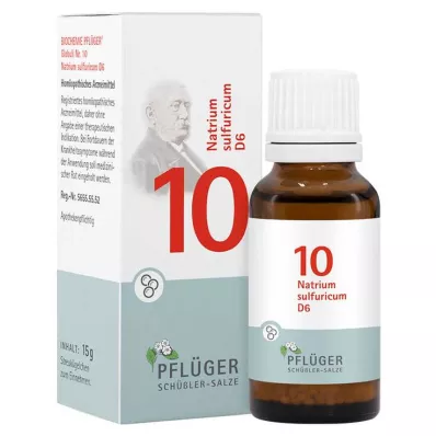 Biochemistry Pflueger 10 σφαιρίδια Natrum sulfuricum D 6, 15 g