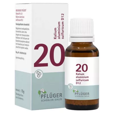 Biochemistry Pflueger 20 Potassium aluminium sulfuricum D 12 σφαιρίδια, 15 g