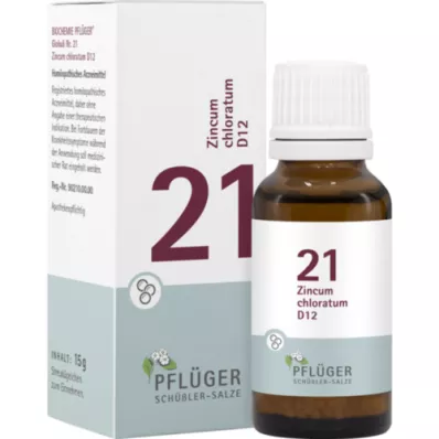 BIOCHEMIE Pflüger 21 Zincum chloratum D 12 σφαιρίδια, 15 g