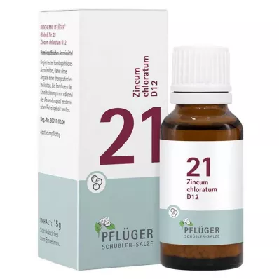 Biochemistry Pflueger 21 Zincum chloratum D 12 σφαιρίδια, 15 g