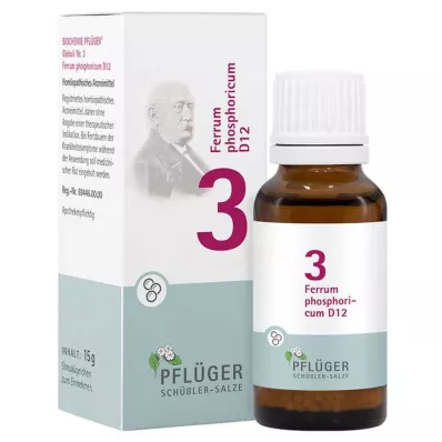 Biochemistry Pflueger 3 Ferrum phosphoricum D 12 σφαιρίδια, 15 g