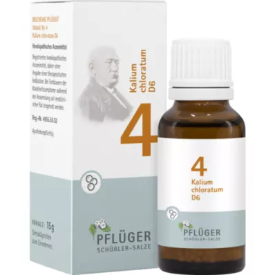 BIOCHEMIE Pflüger 4 Potassium chloratum D 6 σφαιρίδια, 15 g