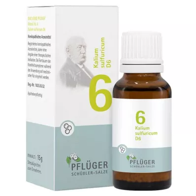 Biochemistry Pflueger 6 Kalium sulfuricum D 6 σφαιρίδια, 15 g Biochemistry Pflueger 6 Kalium sulfuricum D 6 σφαιρίδια, 15 g