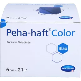 PEHA-HAFT Έγχρωμη ταινία στερέωσης latex-free 6 cmx21 m μπλε, 1 τεμάχιο