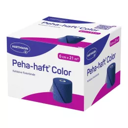 PEHA-HAFT Έγχρωμη ταινία στερέωσης latex-free 6 cmx21 m μπλε, 1 τεμάχιο