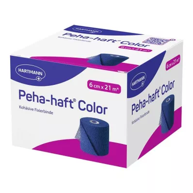 Επίδεσμος στερέωσης Peha-Haft Color χωρίς λάτεξ 6 cmx21 m μπλε, 1 τεμάχιο
