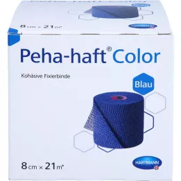 PEHA-HAFT Έγχρωμη ταινία στερέωσης latex-free 8 cmx21 m μπλε, 1 τεμάχιο