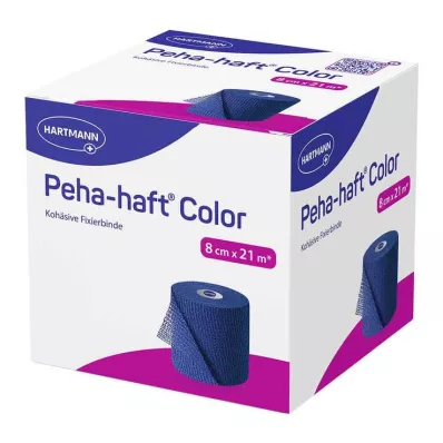 Επίδεσμος στερέωσης Peha-Haft Color χωρίς λάτεξ 8 cmx21 m μπλε, 1 τεμάχιο