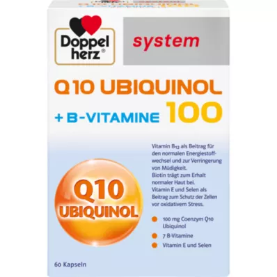 DOPPELHERZ Q10 Ubiquinol 100 κάψουλες συστήματος, 60 κάψουλες