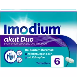 IMODIUM οξεία duo 2 mg/125 mg δισκία, 6 τεμάχια