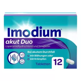 IMODIUM οξεία δόση 2 mg/125 mg δισκία, 12 τεμάχια