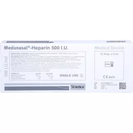 MEDUNASAL-Αμπούλες ηπαρίνης 500 I.U., 10X5 ml