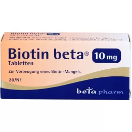 BIOTIN BETA δισκία των 10 mg, 20 τεμάχια