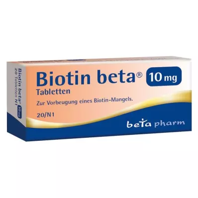 Biotin beta δισκία 10 mg, 20 τεμ Biotin beta δισκία 10 mg, 20 τεμ