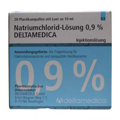 Διάλυμα χλωριούχου νατρίου 0,9% Deltamedica Luer Pl., 20X10 ml