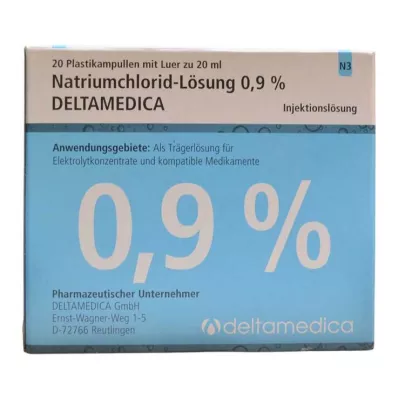 Διάλυμα χλωριούχου νατρίου 0,9% Deltamedica Luer Pl., 20X20 ml