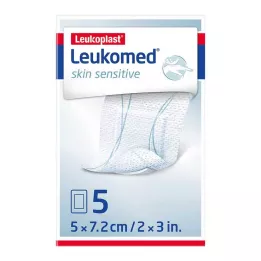 LEUKOMED ευαίσθητο δέρμα αποστειρωμένο 5x7,2 cm, 5 τεμάχια