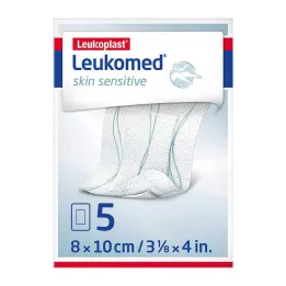 LEUKOMED ευαίσθητο δέρμα αποστειρωμένο 8x10 cm, 5 τεμάχια