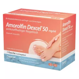 AMOROLFIN Dexcel 50 mg/ml βερνίκι νυχιών που περιέχει δραστική ουσία, 5 ml