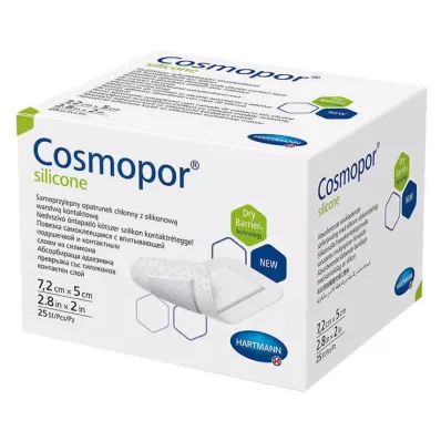 Επίδεσμος τραυμάτων Cosmopor® σιλικόνης 5x7,2 cm, 25 τεμ