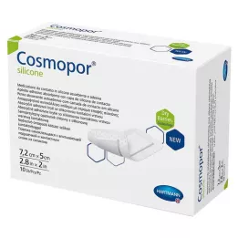 COSMOPOR επίδεσμος σιλικόνης 5x7,2 cm, 10 τεμ