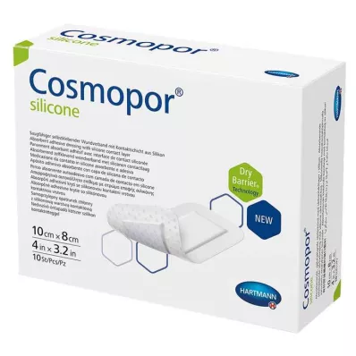 Επίθεμα τραυμάτων Cosmopor® σιλικόνης 8x10 cm, 10 τεμ