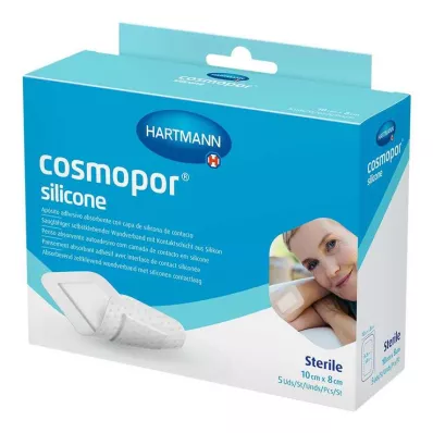 Επίδεσμος τραυμάτων Cosmopor σιλικόνης 8x10 cm, 5 τμχ