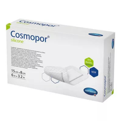COSMOPOR επίδεσμος σιλικόνης 8x15 cm, 5 τεμ