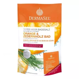 DERMASEL Άλατα μπάνιου Νεκράς Θάλασσας Πορτοκάλι &amp; Κέδρος, 1 P